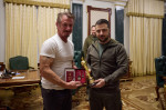 Hollywood Celebrity Sean Penn Meets with Ukrainian President Zelenskyy in Kyiv