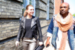 Denmark: Princess Martha-Louise and her boyfriend Durek Verrett arrive at their workshop in Copenhagen