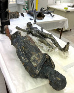 24 Ancient Bronze Statues Found Underwater - Italy, San Casciano dei Bagni - 08 Nov 2022