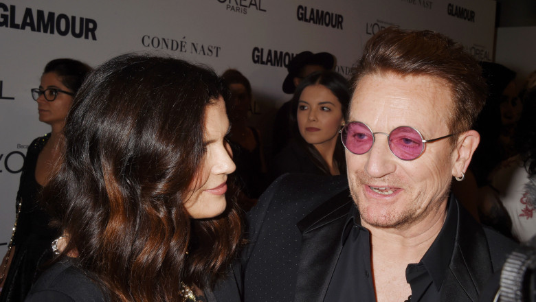 Bono și soția sa Alison Hewson la Glamour Women Of The Year Awards 2016