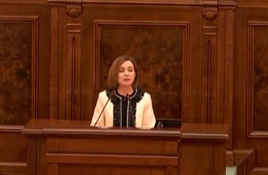Maia Sandu, discurs în Parlamentul României: Suntem cu toții în pericol, Rusia nu are reguli. Niciun stat nu poate rezista singur