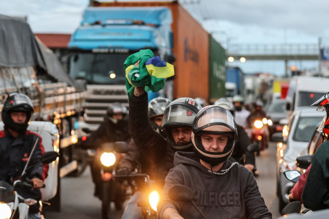 coadă de camioane în Brazilia