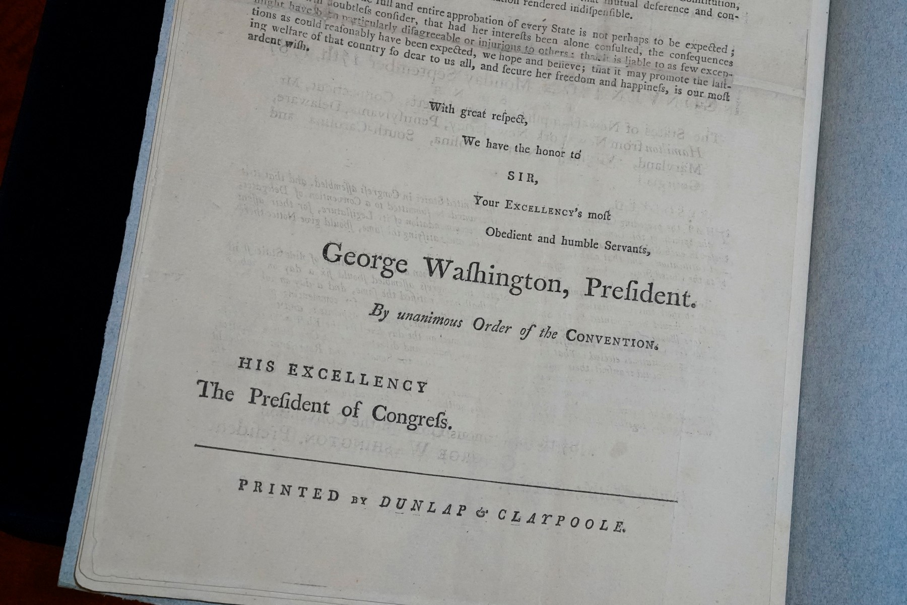 Un exemplar extrem de rar al Constituției SUA, semnat de George Washington, va fi scos la licitație pentru o sumă uriașă