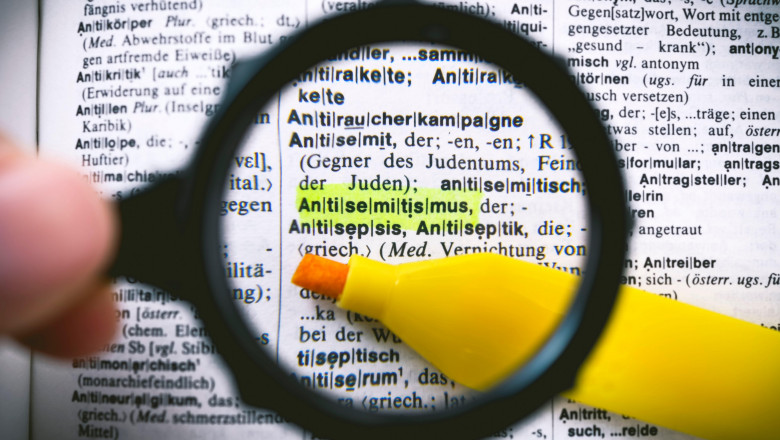 The word anti-Semitism in a dictionary, Das Wort Antisemitismus in einem Wörterbuch