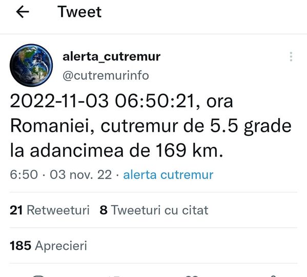 Poți afla când se produce un cutremur și cu 25 de secunde înainte prin două aplicații. Institutul de Fizică a Pământului explică
