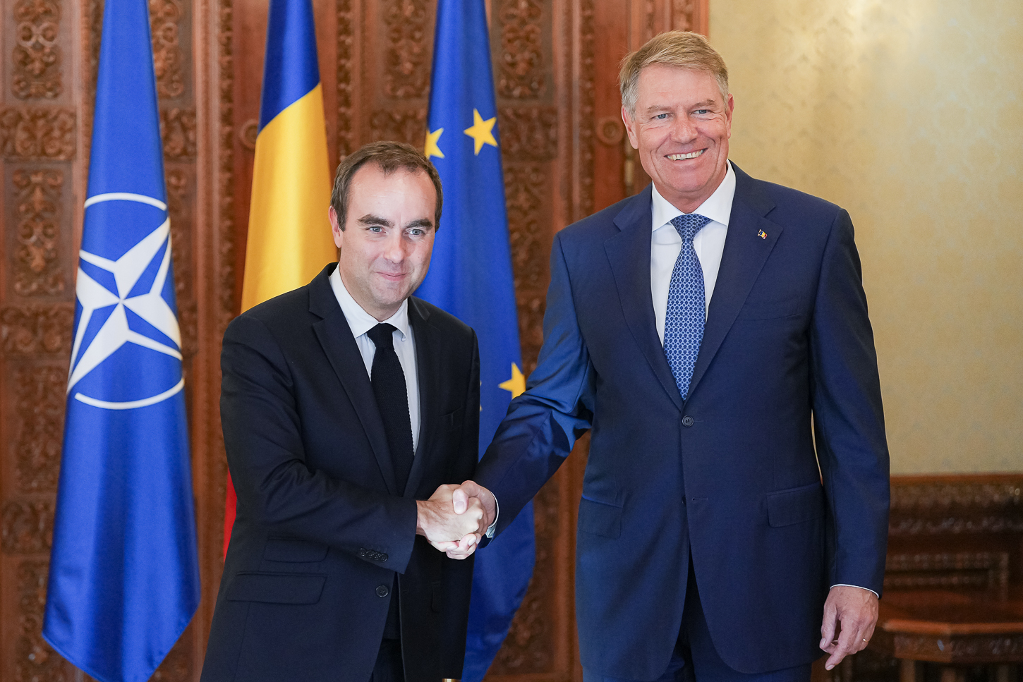Klaus Iohannis s-a întâlnit cu ministrul francez al Apărării, la Palatul Cotroceni