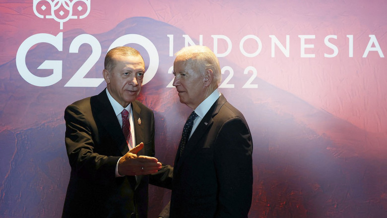 Recep Tayyip Erdogan - Joe Biden meeting in Indonesia