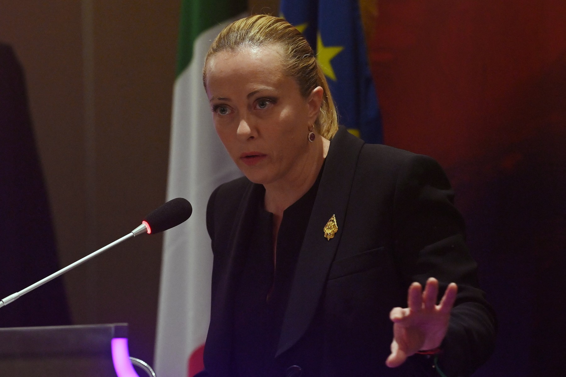 Giorgia Meloni, criticată pentru că și-a luat copilul cu ea la G20: „Credeţi că e treaba dumneavoastră cum îmi cresc fiica?”