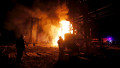 Incendiu în urma unui bombardament în Ucraina