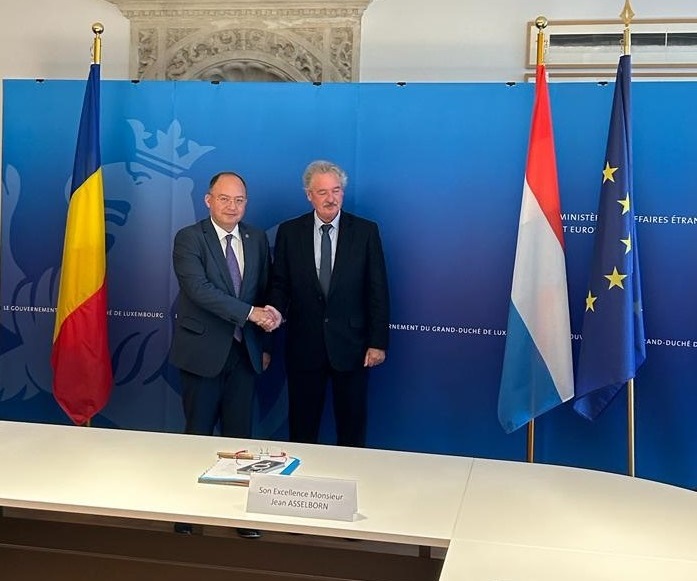 Bogdan Aurescu a discutat cu omologul din Luxemburg despre aderarea României la spațiul Schengen