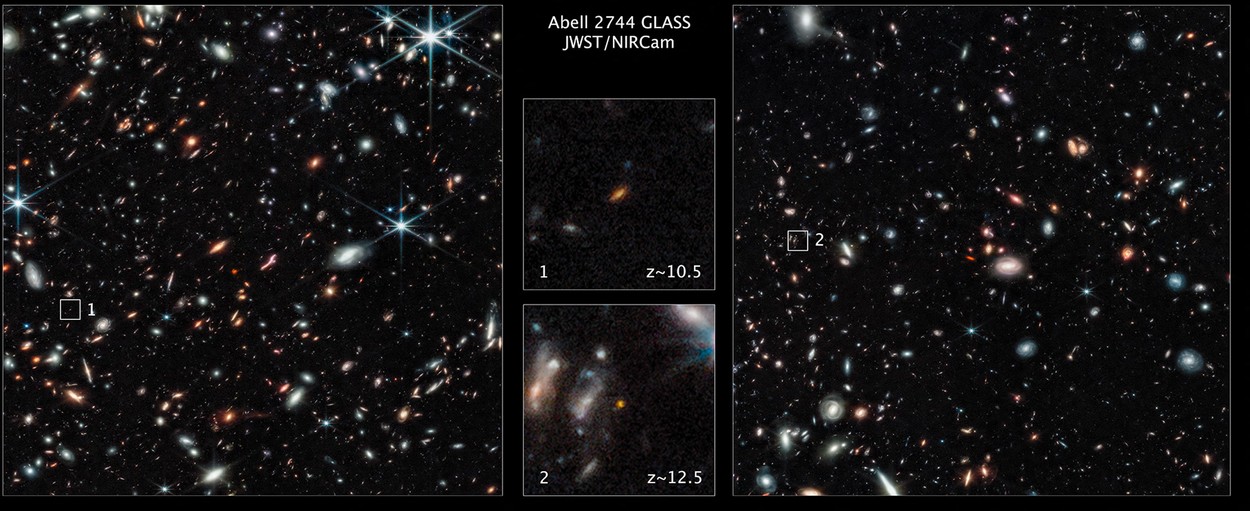 Imagini uimitoare de la James Webb. Telescopul spațial a găsit două dintre cele mai vechi galaxii, una la limita Big Bang