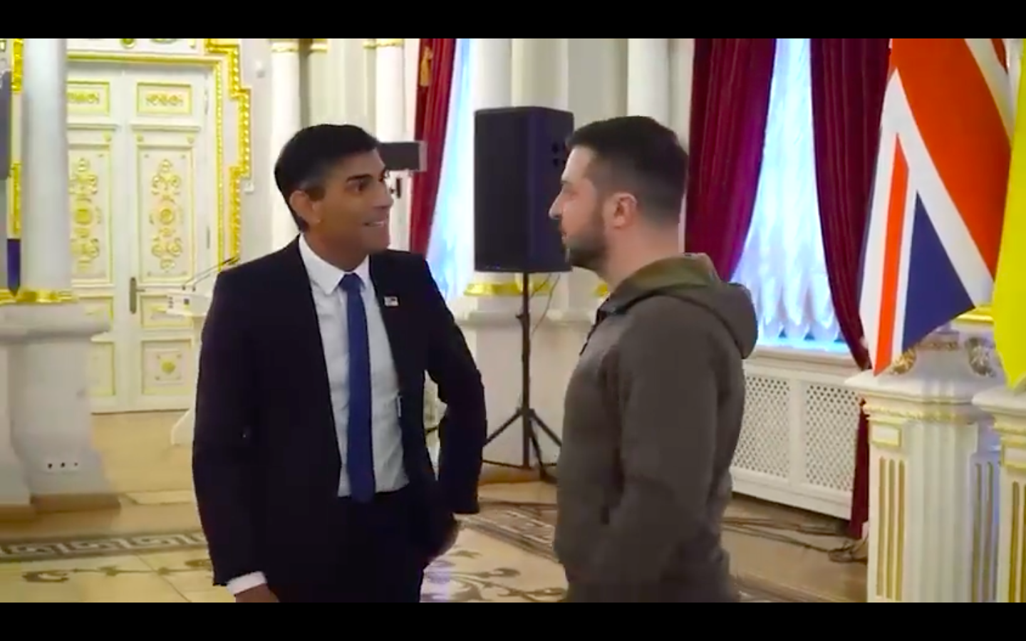 Rishi Sunak face prima sa vizită la Kiev. Prim-ministru britanic s-a întâlnit cu Volodimir Zelenski