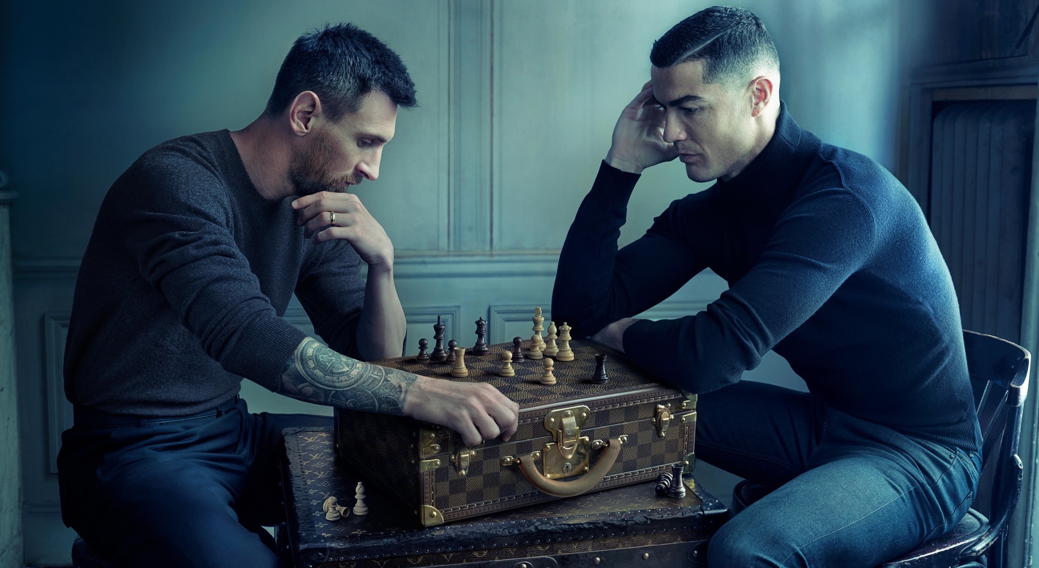 O fotografie cu Messi și Ronaldo, realizată de celebra Annie Leibovitz, a adunat peste 5 milioane de like-uri în două ore
