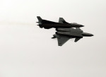 The Chengdu J-20 four-aircraft formation on the first day of the 2022 Airshow China