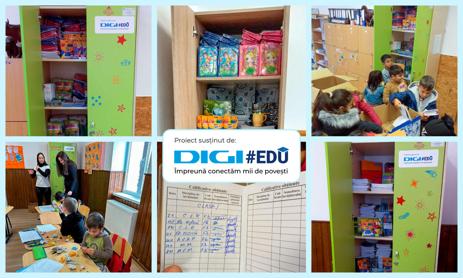 Grupul DIGI a inaugurat, în parteneriat cu Asociația Îngeri pentru Suflete, trei „Dulapuri Fermecate”, pentru 400 de elevi de la sate