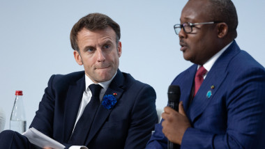 Emmanuel Macron și președintele din Guinea Bissau