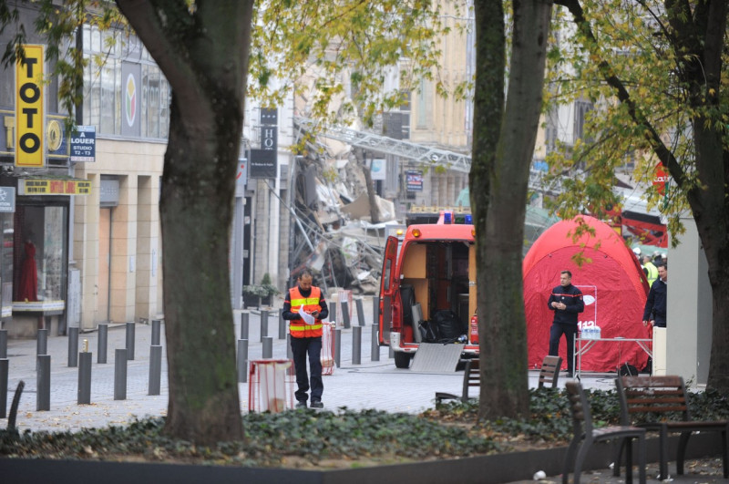 A Building Collapses In Lille, France - 12 Nov 2022