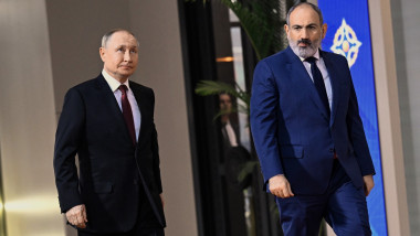 Pașinian și Putin la summitul OTSC