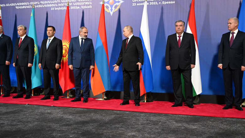 Russian President Vladimir Putin's working trip to Armenia for meetings of the Collective Security Council of the Collective Security Treaty Organization (CSTO).