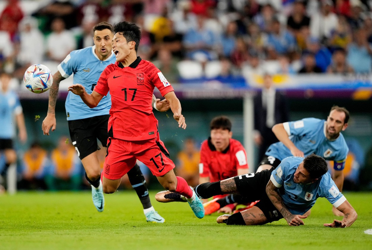 Uruguay a remizat cu Coreea de Sud (0-0) la Cupa Mondială 2022. Niciuna dintre echipe nu a tras vreun şut pe spaţiul porţii