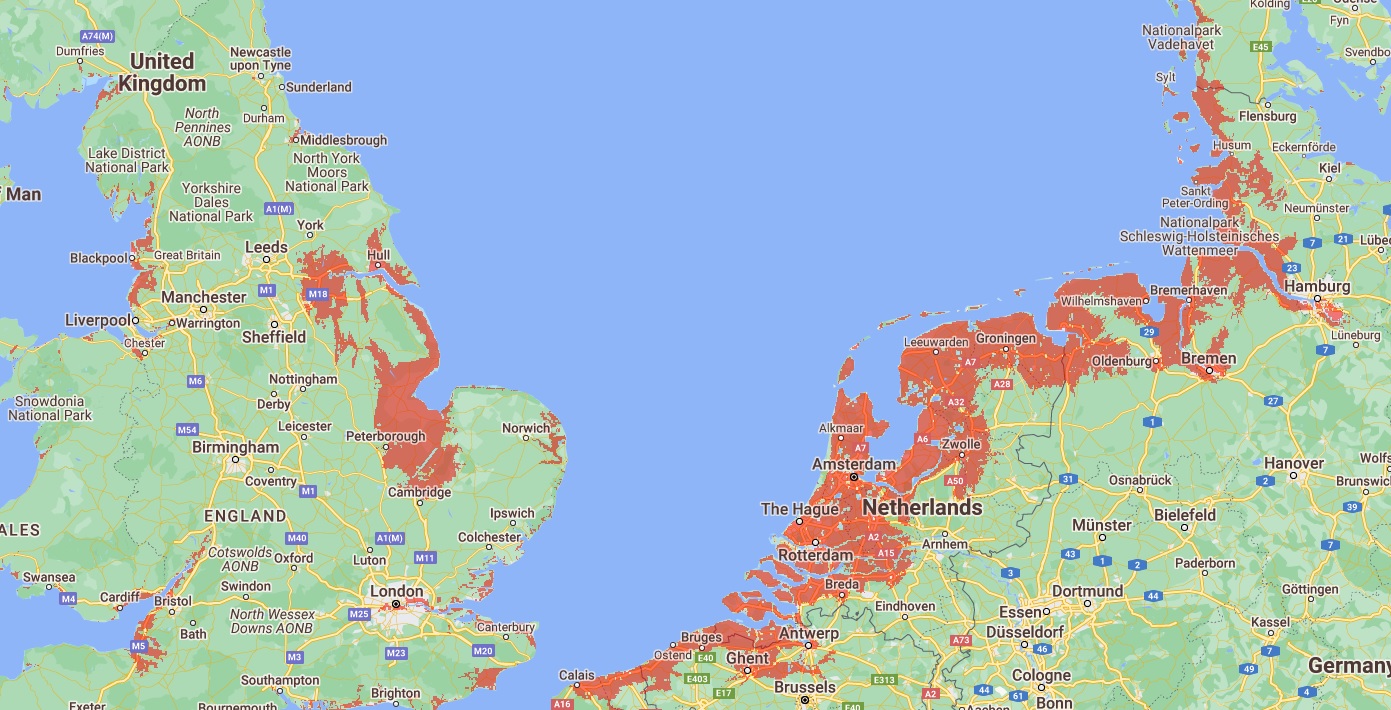 Mare parte din Londra va fi sub apă în 2100. Harta roșie a orașelor europene în pericol să fie înghițite de mare în acest secol