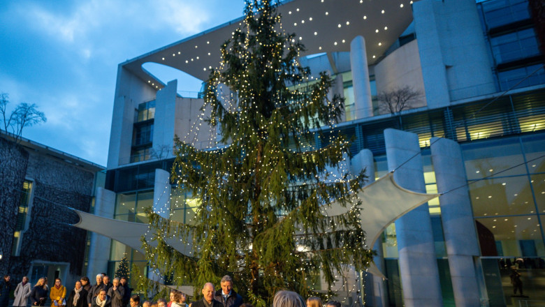 Christmas tree in the chancellery