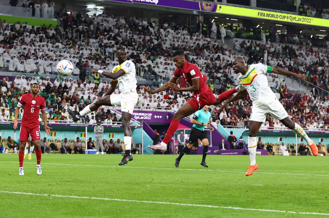 Senegalul a învins Qatarul cu 3-1 la Cupa Mondială 2022. Echipa gazdă, eliminată din competiţie