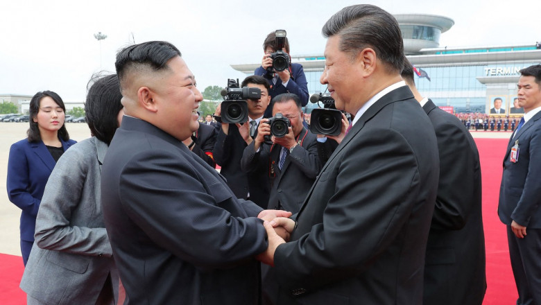 Xi Jinping și Kim Jong Un