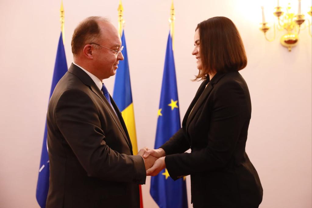 Bogdan Aurescu s-a întâlnit cu Svetlana Tihanovskaya, liderul opoziţiei belaruse