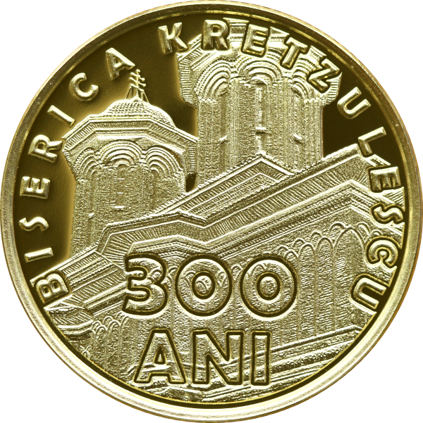 BNR lansează o monedă de aur pentru a marca 300 de ani de la zidirea Bisericii Kretzulescu