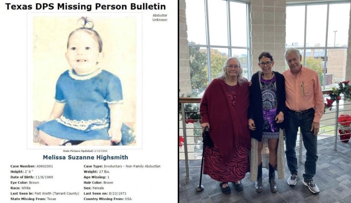 O femeie din Texas s-a reunit cu familia sa la 51 de ani după ce a fost răpită de dădacă