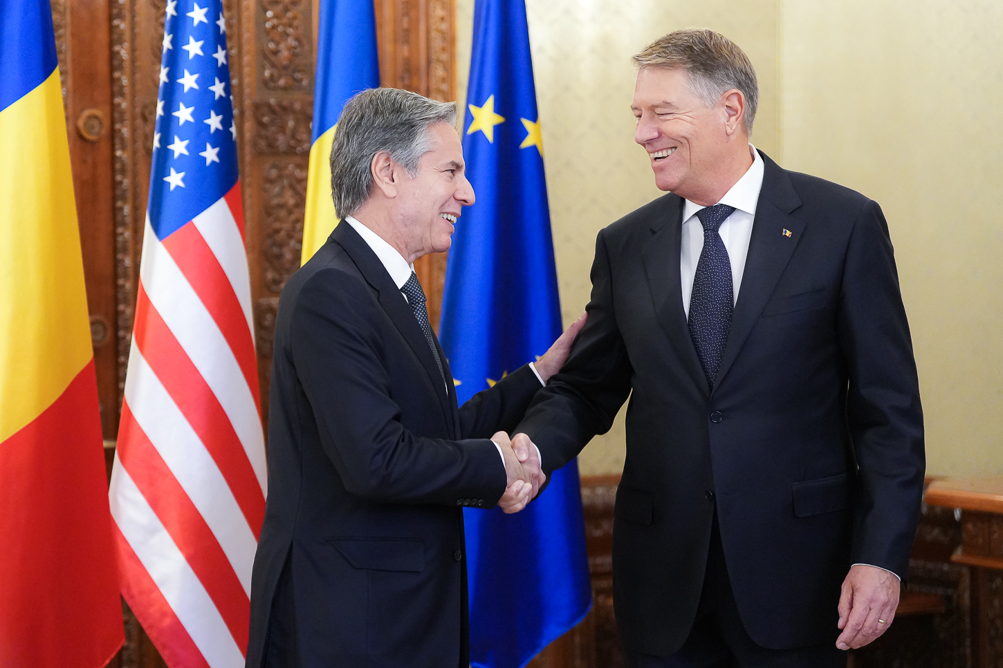 Blinken, la București: „Avem o alianță de neclintit”. Secretarul de stat al SUA, primit la Cotroceni de Klaus Iohannis
