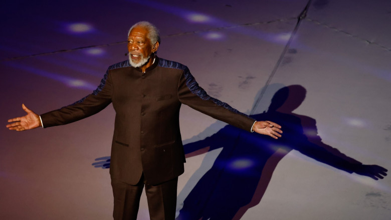 Morgan Freeman la Cupa Mondială 2022 din Qatar