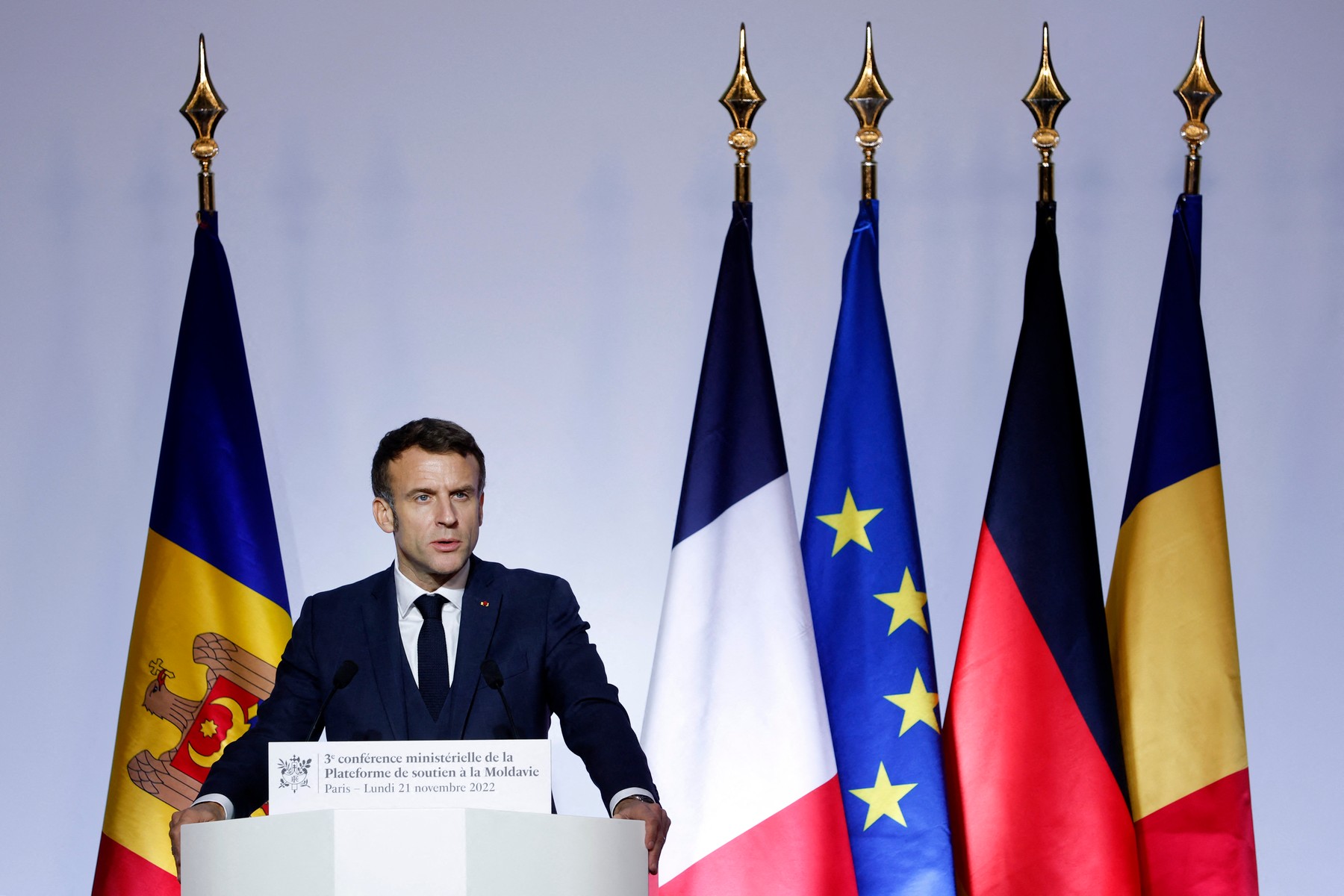 Emmanuel Macron anunță un ajutor internațional de 100 de milioane de euro pentru Republica Moldova
