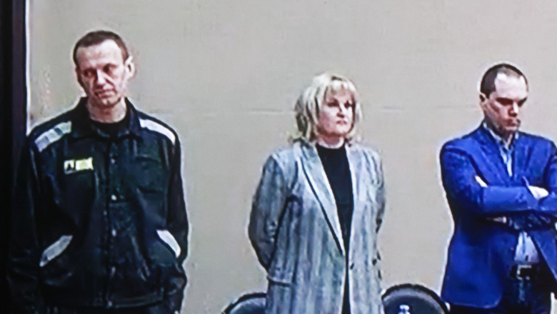 Navalnîi în sala de judecată