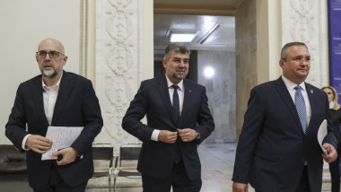 Hunor, Ciolacu și Ciucă în Parlament