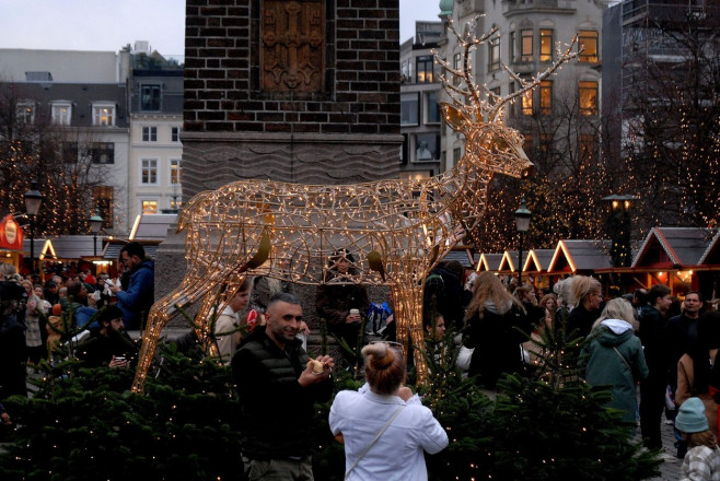Copenhagen/Denmark/12 November 2022/ christmas market at hojbro plads in danish capital. (Photo. Francis Joseph Dean/Dean Pictures.
