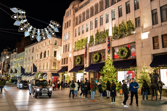 Bond Street Christmas lights