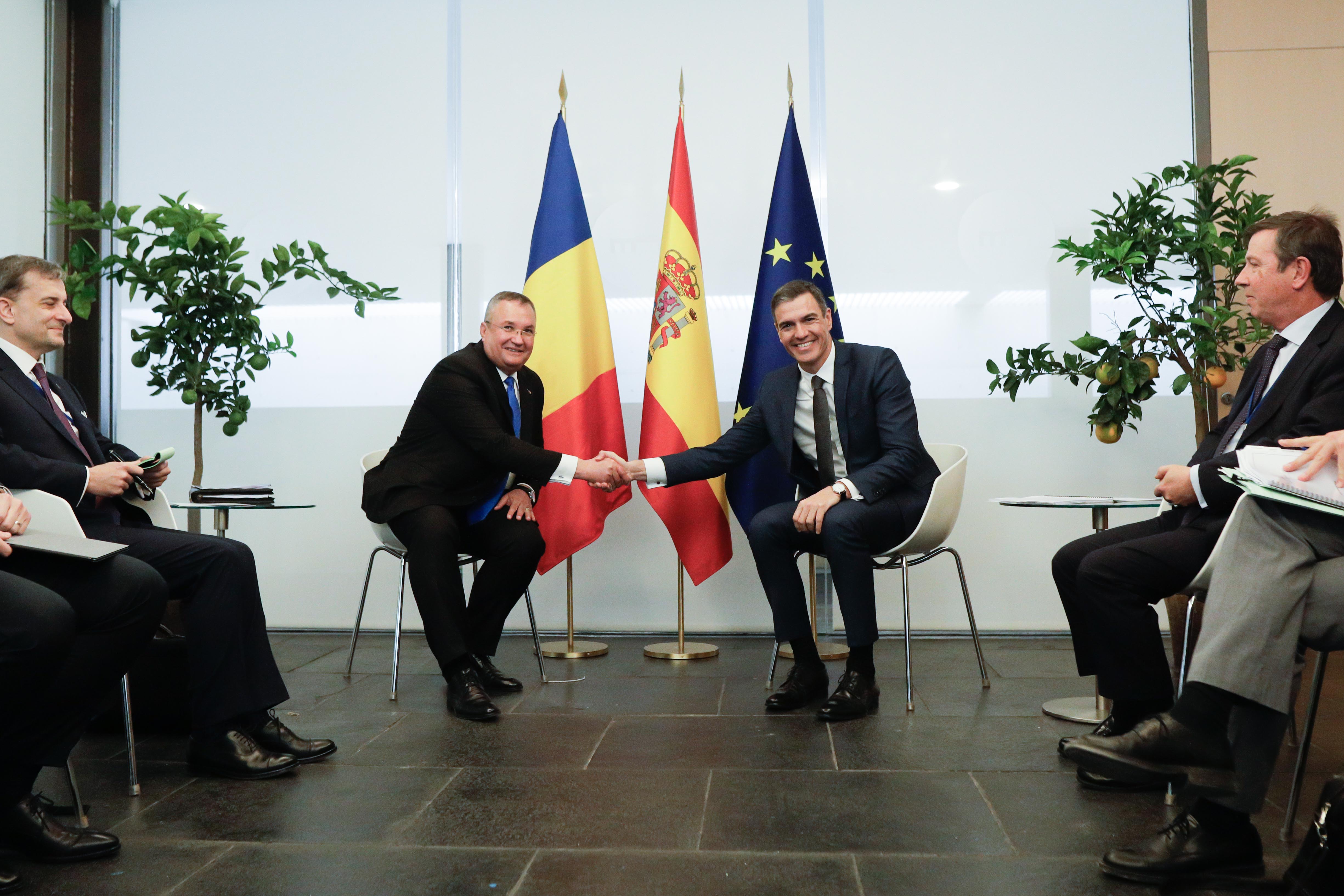 Declarație comună Ciucă-Sanchez: Spania sprijină integrarea „promptă” și „deplină” a României în Schengen