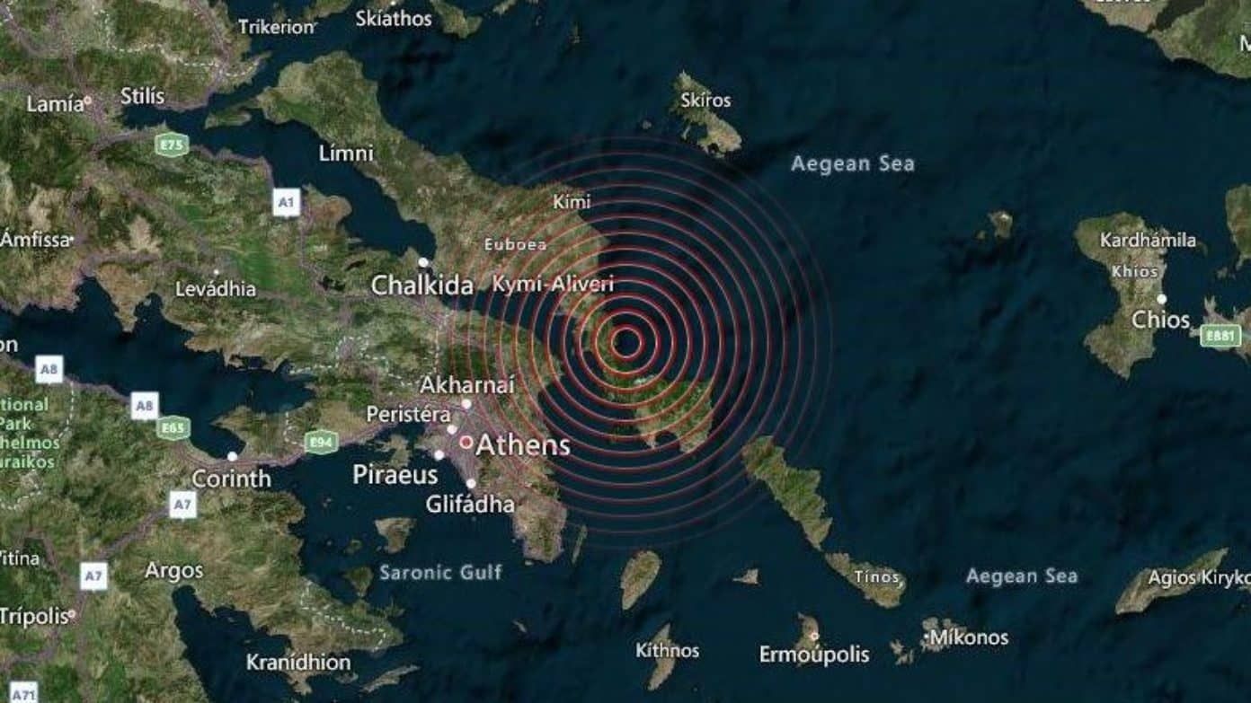 Cutremur cu magnitudinea 5 pe insula grecească Evia. Într-o singură zi acolo s-au produs patru seisme