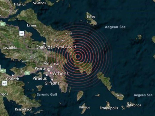 Σεισμός μεγέθους 5 Ρίχτερ έπληξε την Εύβοια.  Σε μια μέρα έγιναν τέσσερις σεισμοί