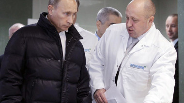 Evgheni Prigojin cu Vladimir Putin