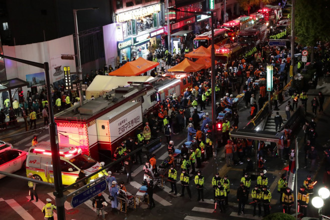 149 confirmed dead in Halloween stampede in Seoul's Itaewon, Seoul, South Korea - 30 Oct 2022