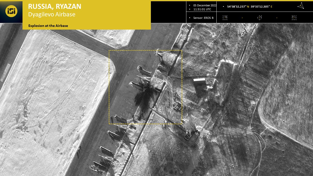 Imagini din satelit cu bazele rusești după atacul cu drone. Este lovitura dată Rusiei la cea mai mare distanță de linia frontului