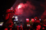 Celebration in Madrid after Morocco qualified for 2022 FIFA World Cup quarterfinal