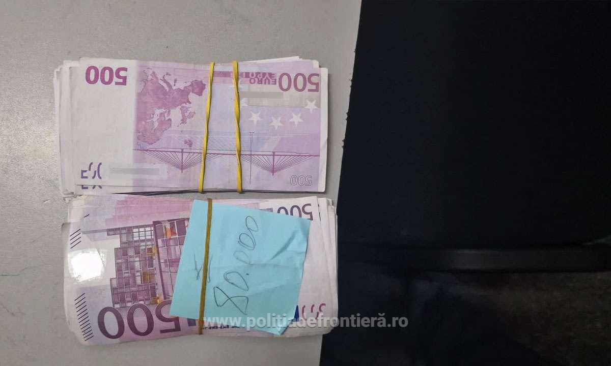 Un bărbat a încercat să intre în România cu 80.000 de euro ascunși în șosete