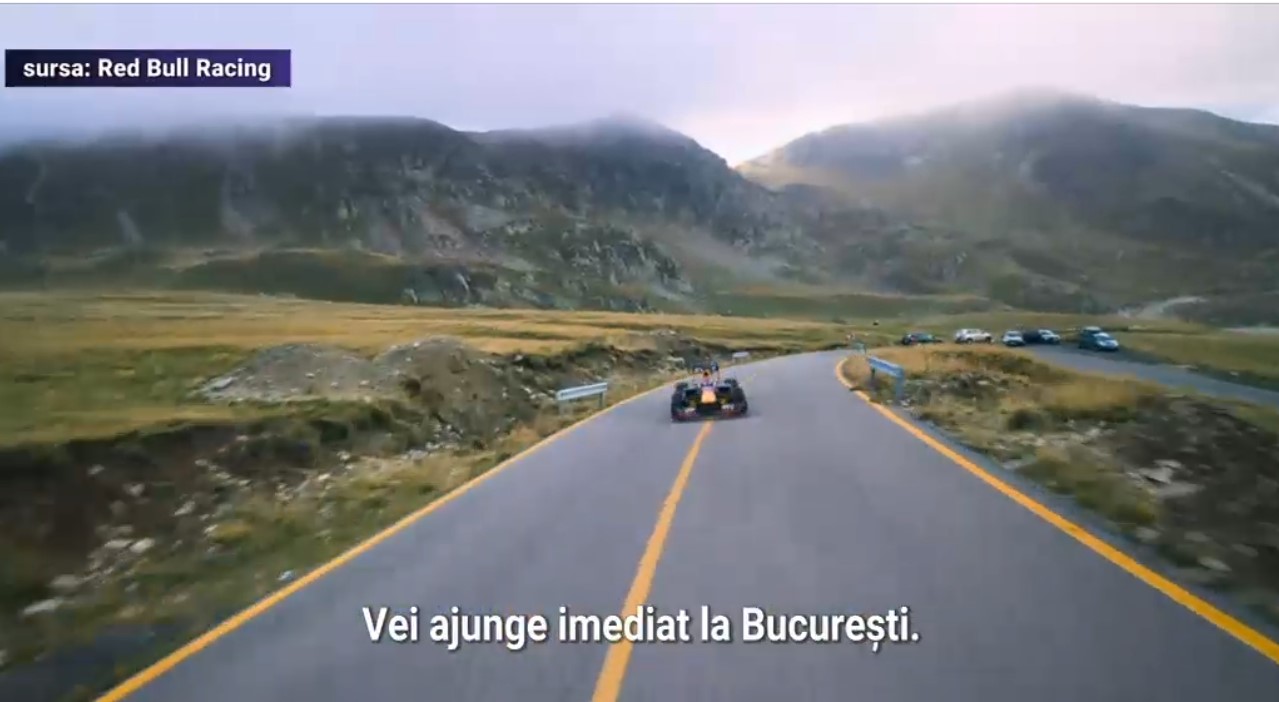 VIDEO Viraje spectaculoase si peisaje incredibile: Un monopost F1 a strabatut cea mai inalta sosea din Romania