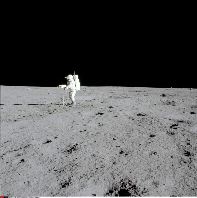 FILES/Nasa: Apollo 14 extravehicular activity (EVA) on the moon1971