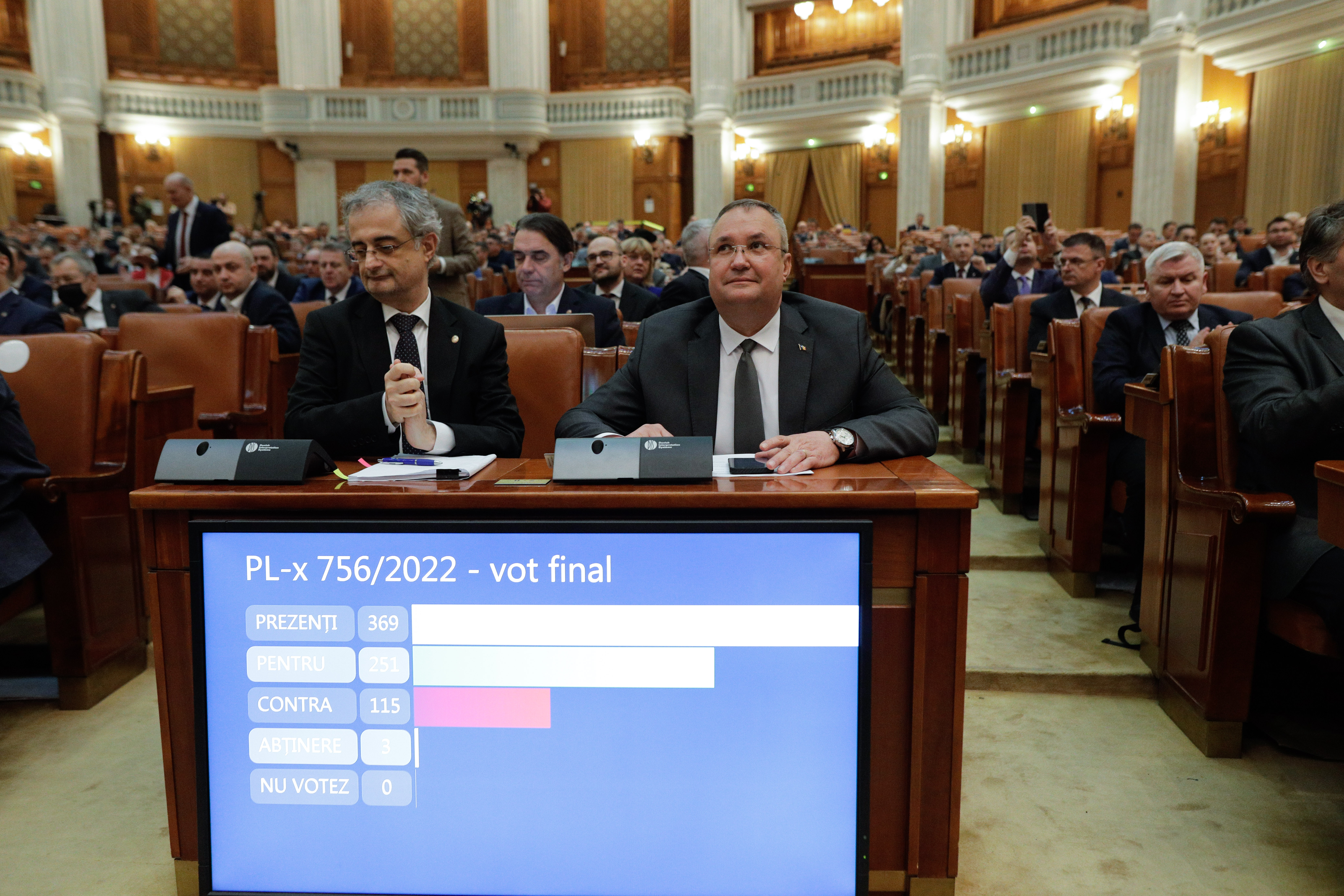 Bugetul pe 2023 a fost adoptat de Parlament. Ciucă: „Este un buget realist, echilibrat”. Drulă: „E un buget mincinos, inflaționist”