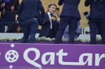 Coupe du Monde de football au Qatar. France - Maroc (2-0). Le President Macron dans les tribunes